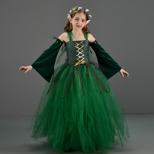 Kids girls forest elf green - kids,