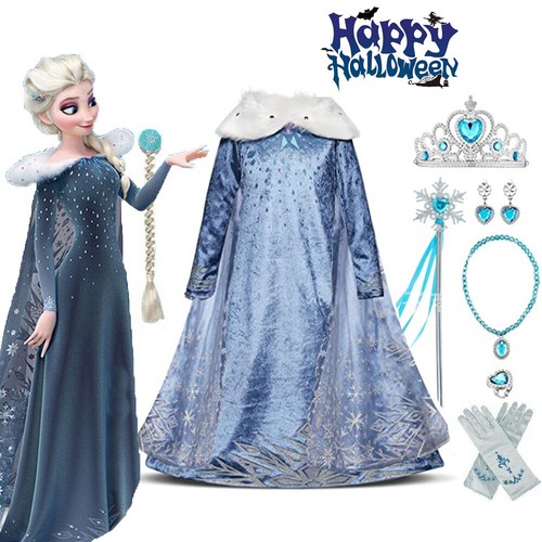 Kids girls costume elsa - elsa, dress