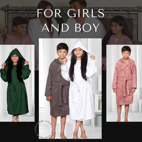 Terry kids bathrobe unisex - kids,