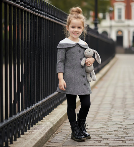 Girls party line coat - girls, a-line